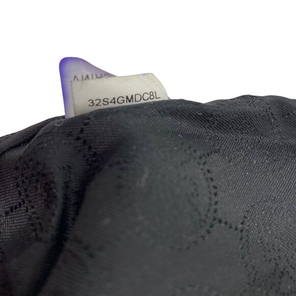 Michael Kors Camden Drawstring Tassel Bag Black Pebbled Leather - Picture 10 of 14